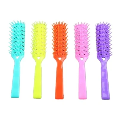 Image of Curved Vent Brush Flexible Brushes， with Nylon Bristle for Blow Drying, Grooming &amp; Styling, Hair Men Women