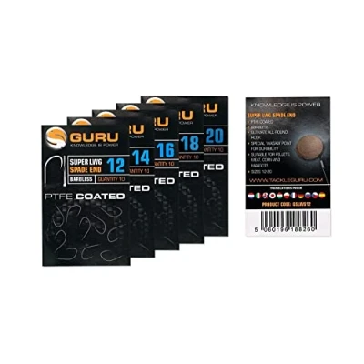 Image of Guru Super LWG PTFE Coated Hooks 14