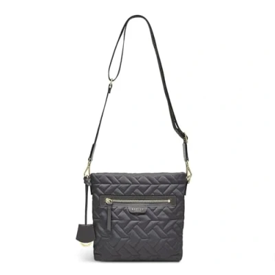 Image of RADLEY London Finsbury Park Quilt Charcoal Grey Small Ziptop Crossbody Bag For Women