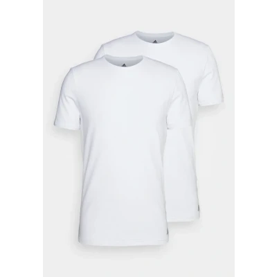 Image of adidas Sportswear 3 Stripes CREW NECK 2 PACK Undershirt, Men&#039;s, Size: Medium, White