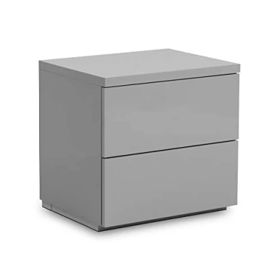Image of Julian Bowen Monaco 2 Drawer Bedside, Grey