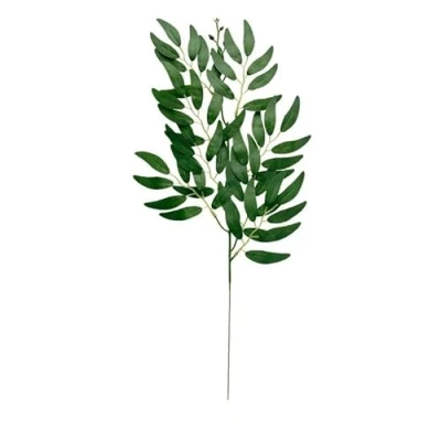 Image of Artificial Plants Fake,Desk Plant 5pc/15pc Ruscus Green Leaf Garland Branches Hanging Greenery Spray Wedding Bouquet Arch Table Centerpieces Home Decor(Green,15pcs)