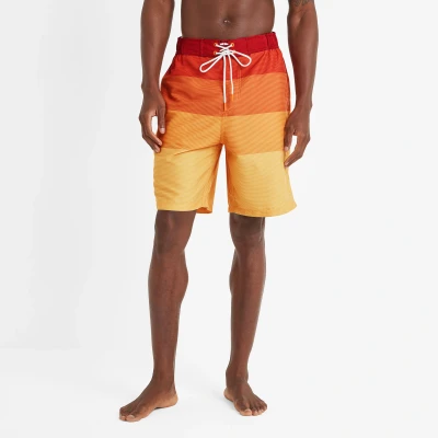 Image of TOG24 Felix Mens Swimming Shorts. Made from 100% Recycled Polyester So You&#039;re Making A Great Choice. The Stripe Print On These Shorts Brings Summer Style. Put Them in Your Holiday Wardrobe.