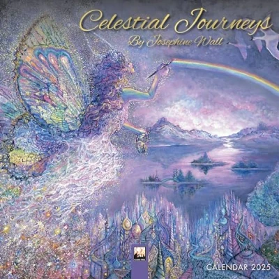 Image of Celestial Journeys by Josephine Wall Mini Calendar 2025 (Art Calendar)