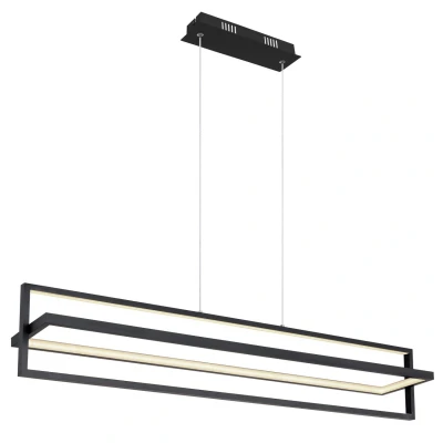 Image of Flips Pendant Ceiling Light Matt Black LED Dimmable 2700 6500K Remote Control Timer