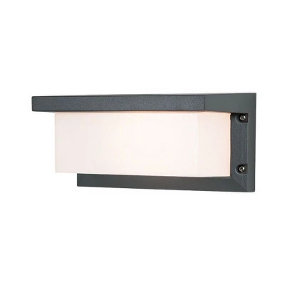 Image of Teteven Outdoor Sconce Wall Lamp 1 Light Aluminium Graphite IP54