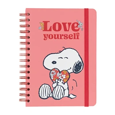 Image of Grupo Erik Love Yourself Snoopy A5 Notebook Bullet Journal Notebooks Notepads Notepad Lined Sketchbook Gifts