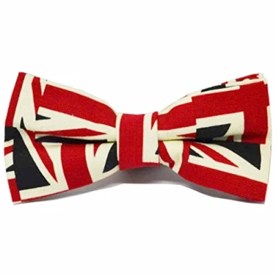 Image of King &amp; Priory Union Jack Bow Tie, Mens Bowtie, Great Britain Tie