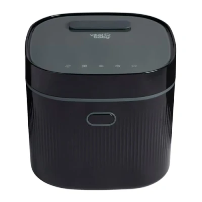 Image of Vital Baby UV Steriliser (3rd gen) for Bottles, Pacifiers &amp; Toys 3 in 1 and Dryer Kills 99.99% of Germs 5 Min, Onyx Black
