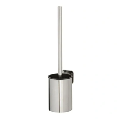 Image of Tiger Colar Toilet Brush and Holder, Stainless Steel Polished, 8.8 x 38.1 10.8 cm