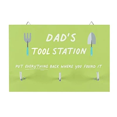 Image of Something Different IG_10931 Wall Hook Dad&#039;s Tool Station 1pc. 180g, Yellow Green