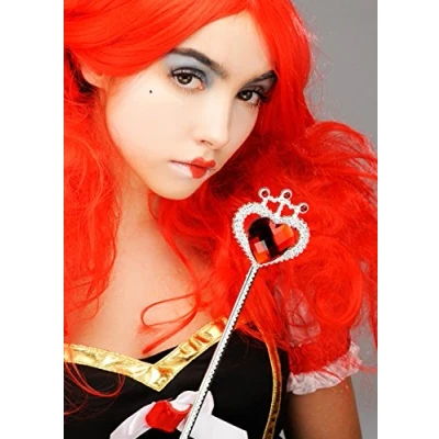 Image of The Queen of Hearts Sceptre Wonderland Red Heart Wand