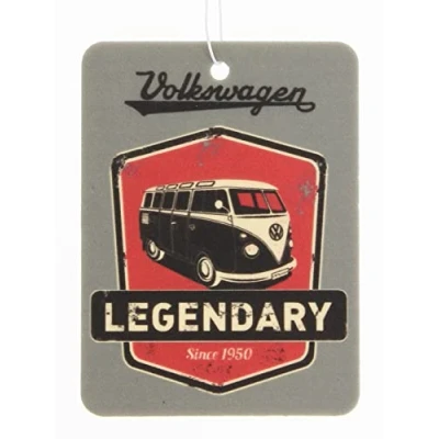 Image of BRISA VW Collection Volkswagen Air Freshener, Room Deodorizer for Cars T1 Bus Motif (Legendary/Cherry/Gray)