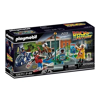Image of Playmobil Back to the Future 70634 Part II Hoverboard Chase, for Children Ages 5+, Fun Imaginative Role Play, PlaySets Suitable 4+