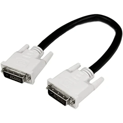 Image of StarTech.com Dual Link DVI Cable 1 ft Male to 2560x1600 D Computer Monitor Cord Video (DVIDDMM1)