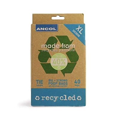 Image of Ancol Made From Flat Pack Poop Bags x 40
