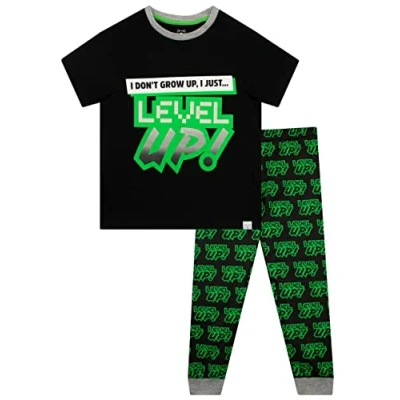 Image of Harry Bear Boys Pyjamas Gaming Black 6 7 Years