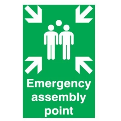 Image of Sitesafe Fire Assembly Point Rigid PVC Sign 297 x 420mm
