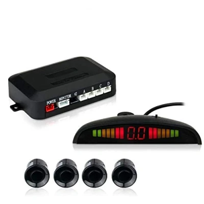 Image of Kabalo Car Vehicle Parking Rear Reverse 4 Sensors Kit Buzzer Radar LED Display Audio Alarm