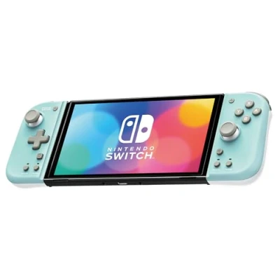 Image of Hori Nintendo Switch Split Pad Compact (Mint Green x White) Ergonomic Controller for Handheld Mode Officially Licensed by