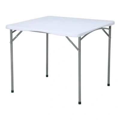 Image of Leisurewize Heavy Duty Fold up Blow Moulded Table, Camping Car Boot Picnic Portable Folding Table (L) 88cm x (W) (H) 73.5