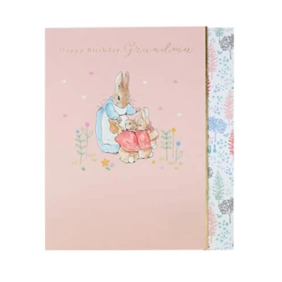 Image of UK Greetings Peter Rabbit Birthday Card for Grandma Cute Happy Grandma, Multi, (723663 0 1)