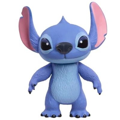 Image of Just Play Disney Stitch Live Action Larger Than Life 14 inch Vinyl Figure, Articulated Toy for or Display, Poseable Figurine, Kids Toys Ages 3 Up