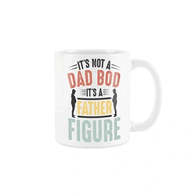 Image of Purely Home Fathers Day Dad BOD Mug White Novelty Gift/Present Father Figure Tea Coffee Ceramic