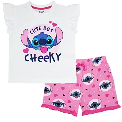 Image of Disney Girls Lilo &amp; Stitch Short Pyjamas (Lilo Stitch, 7 8 Years)