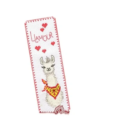 Image of Povitrulya Counted Cross Stitch Kit DIY Kits for Adults or Kids Funny Embroidery Bookmark Easy to Use Craft Collection Llamour