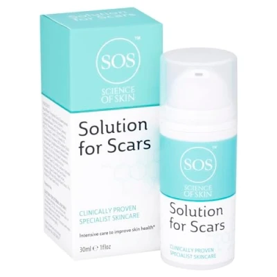 Image of Science of Skin Solution for Scars Clinically Proven Active Scar Cream. Reduces The Appearance Old &amp; New Scars. to Reduce Scarring. Patent Protected Technology