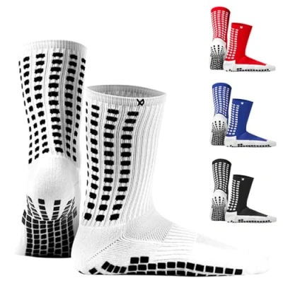 Image of LUX Grip Socks Football Men Anti Slip Blister For Basketball Hockey Volleyball Yoga