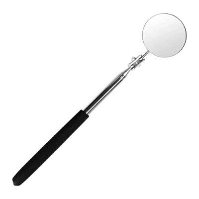 Image of Jagowa Telescopic Inspection Mirror Round Magnetic Pick Up Tool 360 Degree Rotating 50MM Mirror(Black)