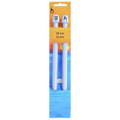 Image of Pony Classic Knitting Pins Single Ended, Multi Colour, 12mm