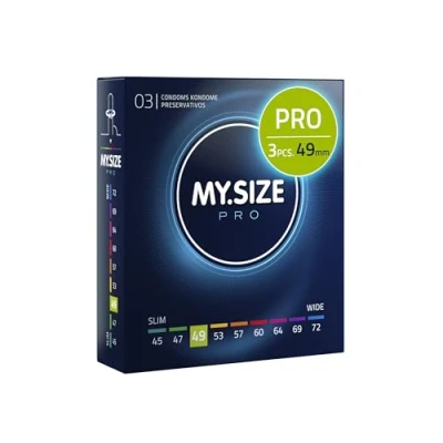 Image of MY.SIZE PRO Condom Size 2, 49 mm, 3 Condoms Perfect fit and a Suitable for Everybody