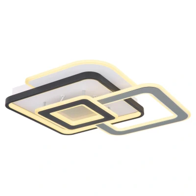 Image of Brienna Integrated LED Semi Flush Ceiling Light White Matt 3000K