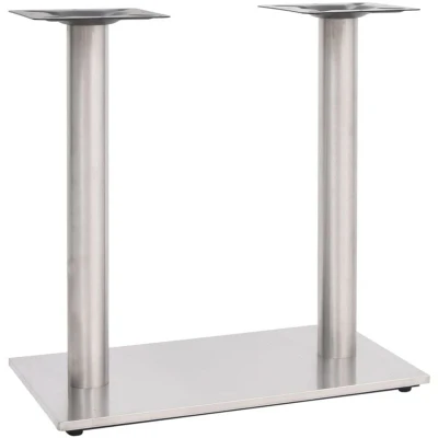 Image of vidaXL Bistro Table Frame Base Gastro Leg Foot Furniture Silver 70 x 40 72 cm Stainless Steel