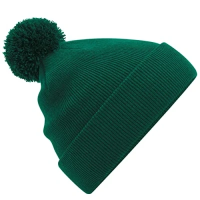 Image of Beechfield B426B Junior Original Pom Beanie Bottle Green
