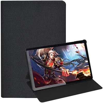 Image of AKNICI Case for CHUWI HiPad Max Tablet 10.36 Inch, PU Leather Slim Stand Folio Folding Multi Viewing Angles Protective Cover with Hard Back Shell Max, Auto Wake/Sleep (Black)