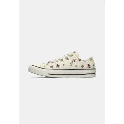 Image of Converse Chuck Taylor ALL STAR Floral Trainers, Women&#039;s, Size: 4.5, Egret/sporty berry/navy shoes