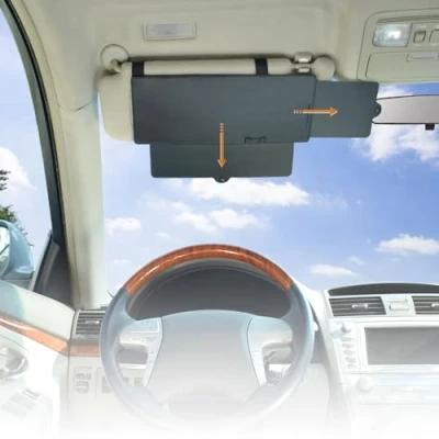 Image of WANPOOL Car Visor Anti glare Sunshade Extender for Front Seat Driver or Passenger 1 Piece