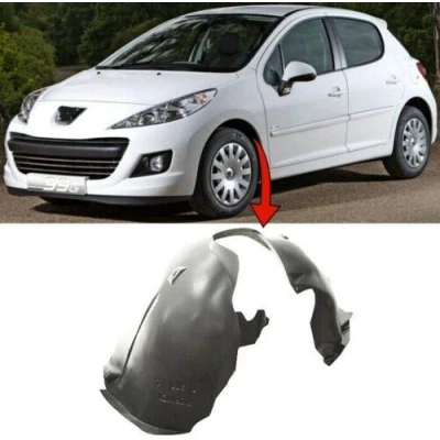 Image of TVP Trade Vehicle Parts.co.uk Compatible With Front Wing Arch Liner Splash Guard N/S Left Side 207 2006 2013