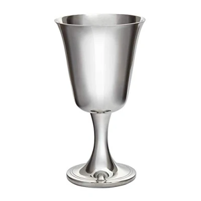 Image of Wentworth Pewter Large Bell Goblet, Wine Glass, Bright Polished