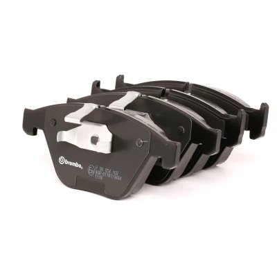 Image of 7799D918 Brake pad set BREMBO P 06 054 prepared for wear indicator with piston clip without accessories BMW: 6 Coupe, 5 Saloon, 7
