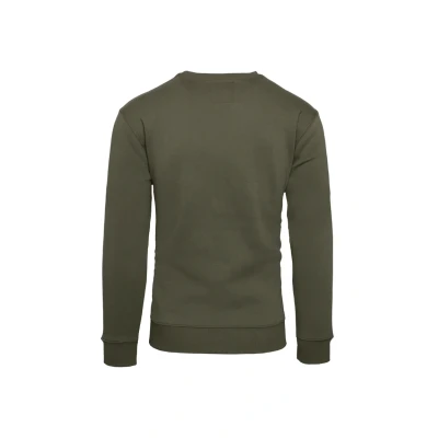 Image of Alpha Industries Men&#039;s Basic Sweater Sweatshirt, Olive, M