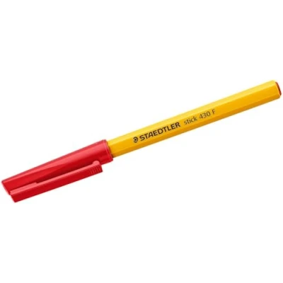 Image of Staedtler Stick 430 Ballpoint Pen Fine Red