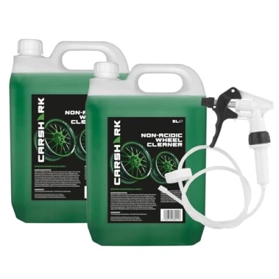 Image of CARSHARK Non acidic Wheel Cleaner 2 x 5L With Long Hose Trigger, Heavy Duty Formula
