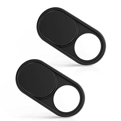 Image of imluckies Webcam Cover Slide, 0.6mm Ultra Thin Metal Web Camera for MacBook Pro, Air, Laptop, iPad iMac, PC/Computer, Tablet, iPhone, Durable Privacy Covers [2 PACK]