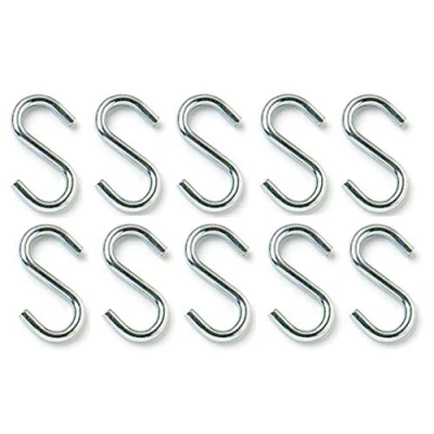 Image of fiXte® Multifunctional BZP Steel S Hooks (38mm, 20)