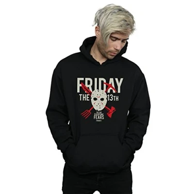 Image of Friday 13th Men&#039;s Day of Fear Hoodie Black Large